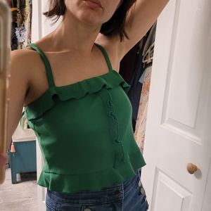 Love and Piece ruffle crop top